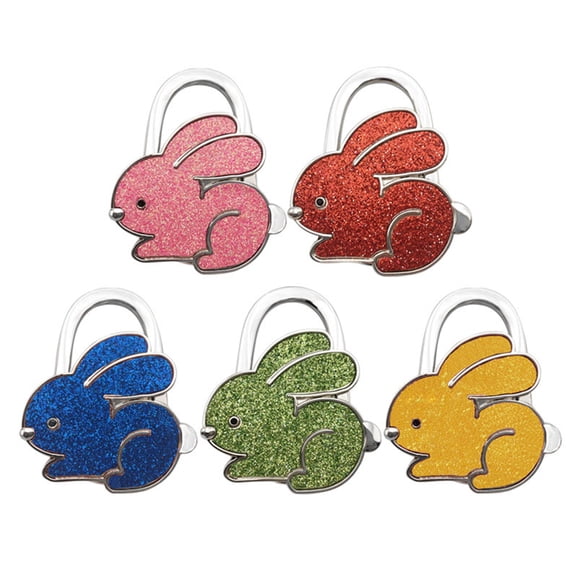 BE-TOOL Portable Rabbit Handbag Hook Desk Hooks Table Hanger for Purse Bag Home Office Gifts