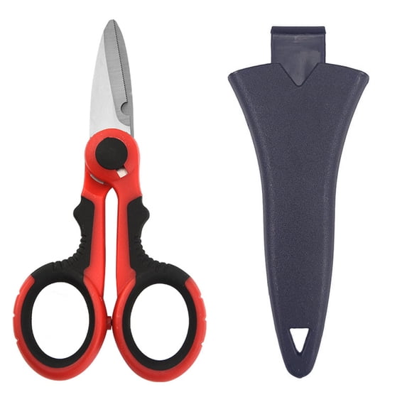 BE-TOOL Portable Stainless Steel Scissors Fishing Line Scissors Soft Handle Mini Scissors for Cutting Fishing Line Soft Bait