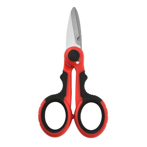 BE-TOOL Portable Stainless Steel Scissors Fishing Line Scissors Soft Handle Mini Scissors for Cutting Fishing Line Soft Bait