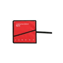 BE-TOOL Roll-up Tool Bag with 6 Pockets Oxford Cloth Spanner Storage Bag, Organizer for DIY Tools Electrician Mechanic Wrench Pliers Portable Tool Organizer Bag Red