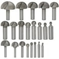 thumbnail image 1 of BE-TOOL Round Bottom Router Bits for Cutting Beading Fluting Tools 23 Sizes Choice Silver, 1 of 3