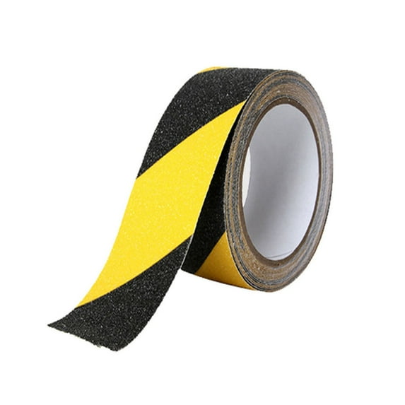 BE-TOOL Self-Adhesive Anti-Slip Tape 15m*10cm Non Slip Stair Treads for Home Office Stairs Tread Step Indoor & Outdoor Black With Yellow