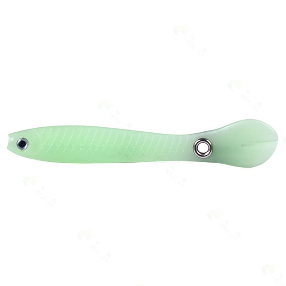 BE-TOOL Soft Bionic Fishing Lure Plastic Fishing Baits with Reflectors and Hook, for Saltwater and Freshwater (4#)
