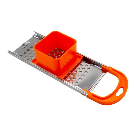 BE-TOOL Spaetzle Maker Stainless Steel Spaetzle Noodle Maker Doughnut Maker Manual Noodle Planer Safety Pusher and Slide Design Orange