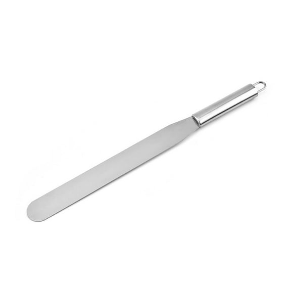BE-TOOL Straight Spatula Cake Spatula Stainless Steel Palette Knife for Cupcake Cakes Decorating Smoothing Icing Frosting Pastries Silver 25.40cm/10inch