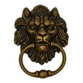 thumbnail image 1 of BE-TOOL Vintage Lion Head Knocker with Screws, 50mm/1.96inches Hole Spacing Door Knocker Gate Knocker Handle for Home Decor Bronze, 1 of 5