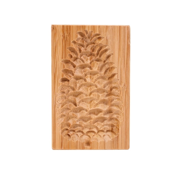 BE-TOOL Wooden Cookie Biscuit Mold, 3D Baking Mold, Embossing Craft Decorating Baking Tool, Suitable for Kitchen DIY, 1Pcs A Type Pine Cones