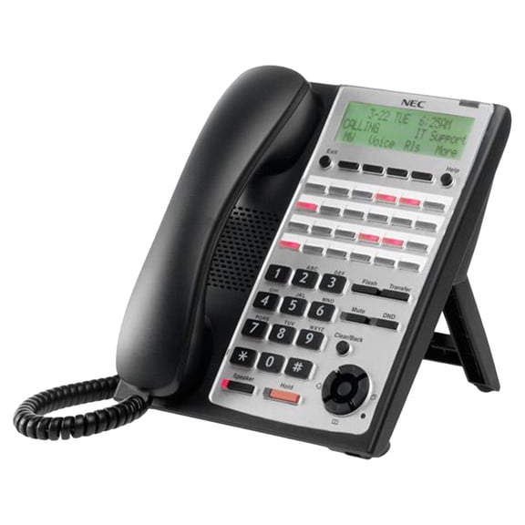 NEC SL1100 NEC-1100063 BE110272 24-Button Full-Duplex Tel Black