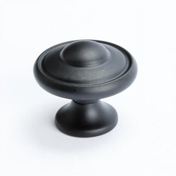 BE2927 155 Berenson 1.18 in. Knob Euro Traditions, Matt Black