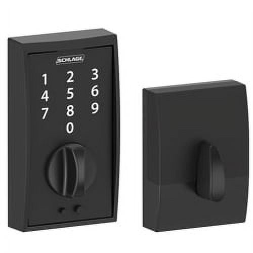 BE375CEN622 12-321 10-116 Century Touch Keyless Deadbolt - Matte Black