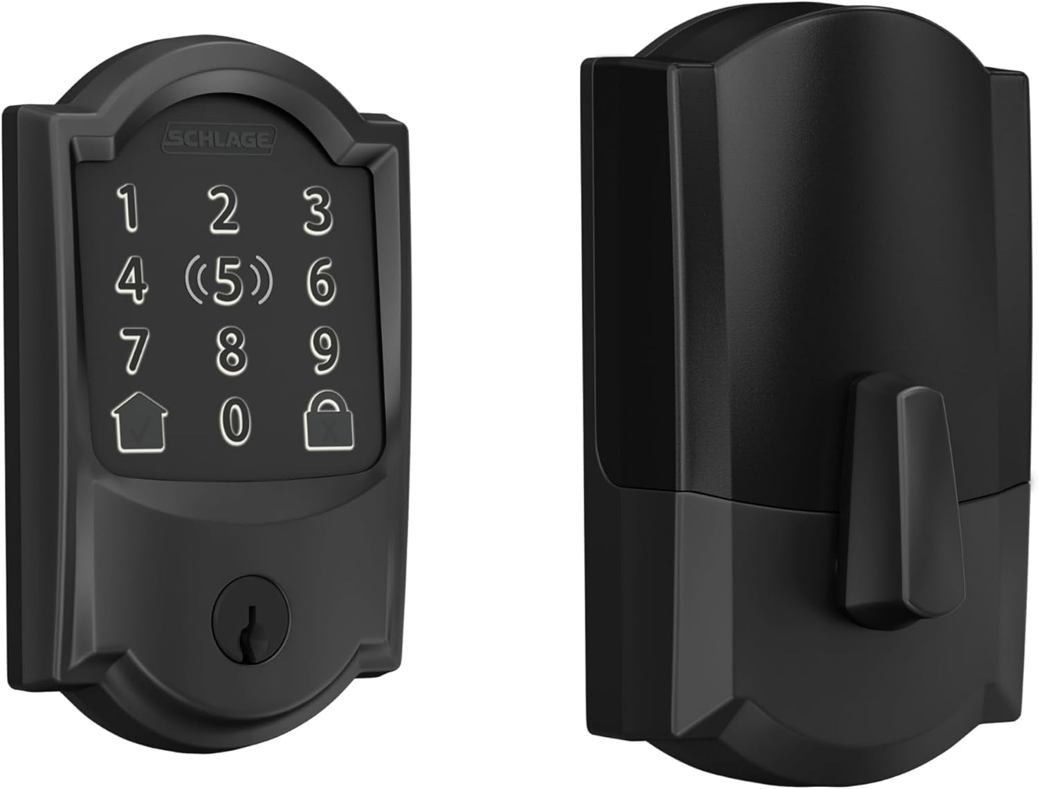 BE499WB CAM 622 Encode Plus WiFi Deadbolt Smart Lock, Keyless Entry ...