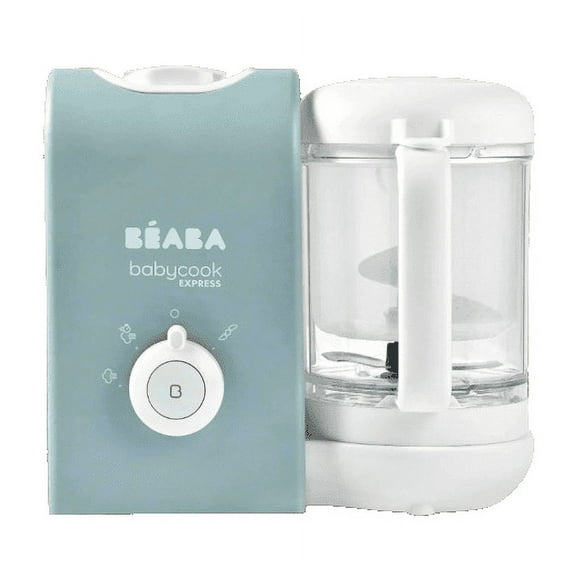 BEABA Babycook Express - the Fastest Babycook, Baby Food Maker, Baby Food Processor, Baby Food Steamer, Large Capacity, Make 34 Servings of Healthy Food for Baby in 15 Mins, Baltic Blue