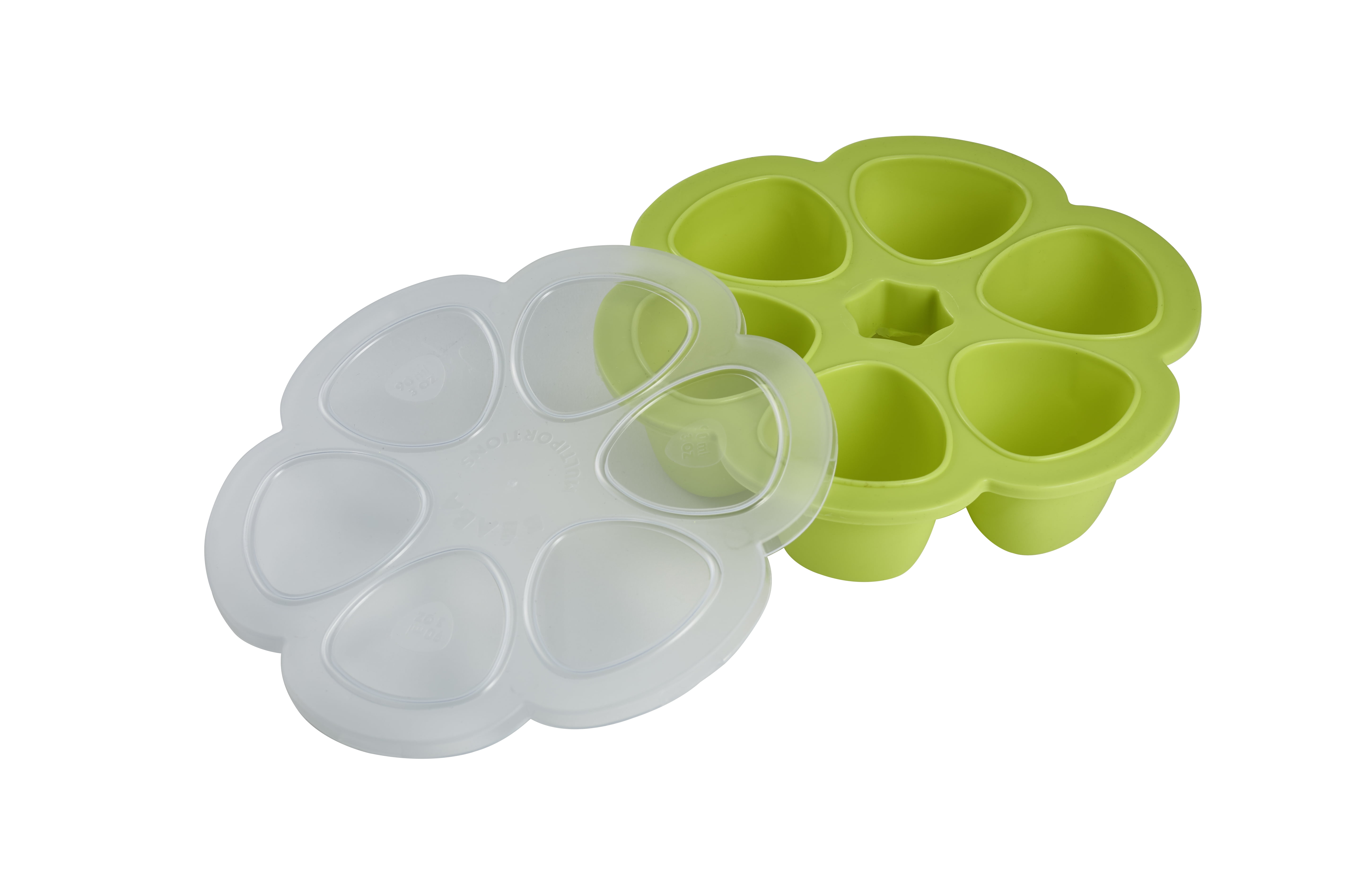 BEABA Multiportions Silicone Baby Food Tray / Container (Orange)
