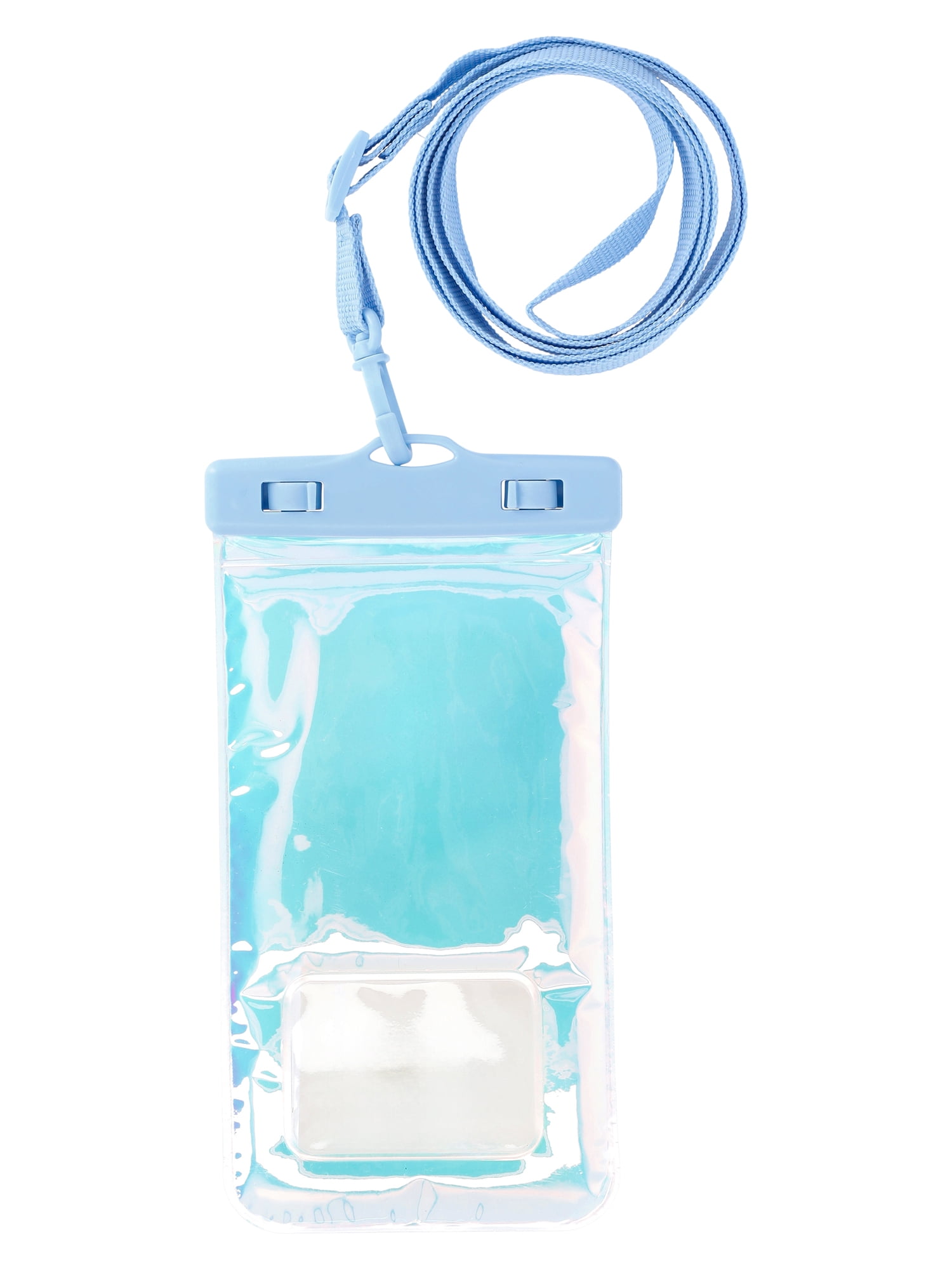 No Boundaries Women's Beach Water Resistant Phone Pouch, Holographic