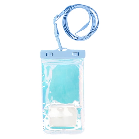 No Boundaries Women's Beach Water Resistant Phone Pouch, Holographic