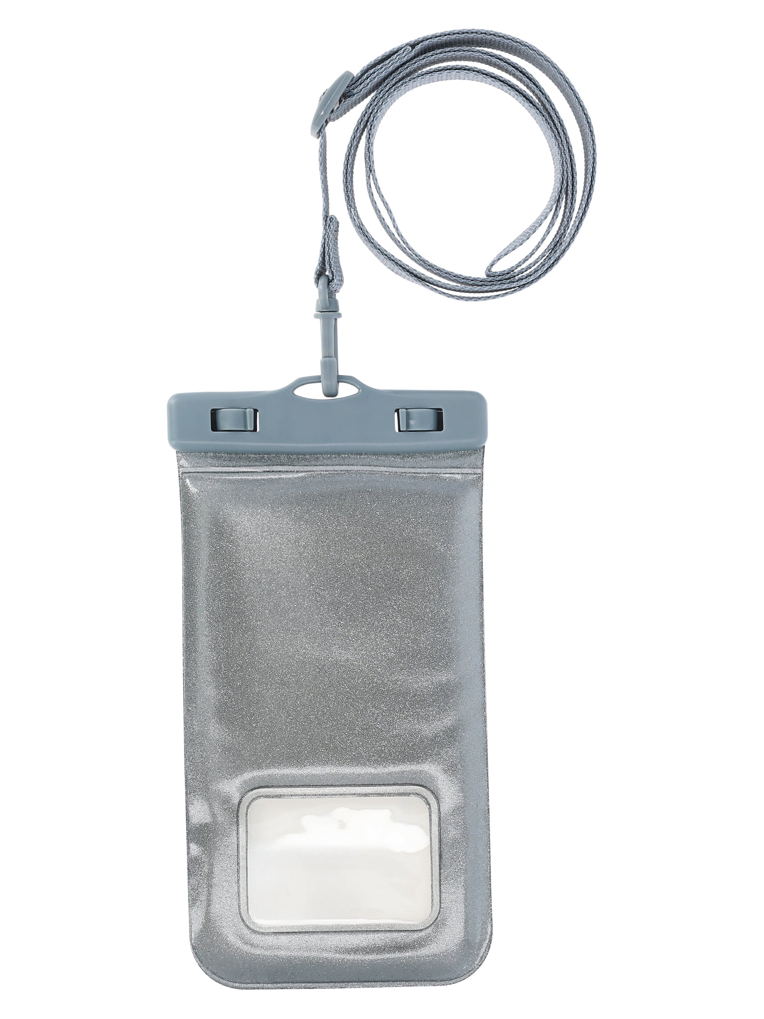 Women's Beach Water Resistant Cellie Pouch, Platinum Silver Glitter