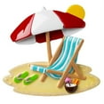 thumbnail image 1 of BEACH CHAIR WITH UMBRELLA Personalized Christmas Tree Ornament DO-IT-YOURSELF, 1 of 1