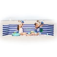 thumbnail image 1 of BEACH FENCE 20 ft Premium Beach Windscreen, Privacy Screen, Wind Blocker - Original Nautical, Free Rubber Mallet and Carry Bag Included, 1 of 11