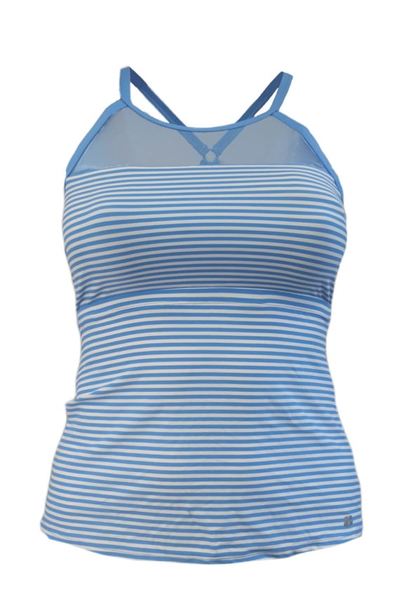 Women's Exhilarate Inspire Swim Tank Top, Blue, 10