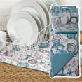 thumbnail image 1 of BEACHCOMBER Seashells Countertop Dish Drying Mat, Machine Washable by Kay Dee, 1 of 5