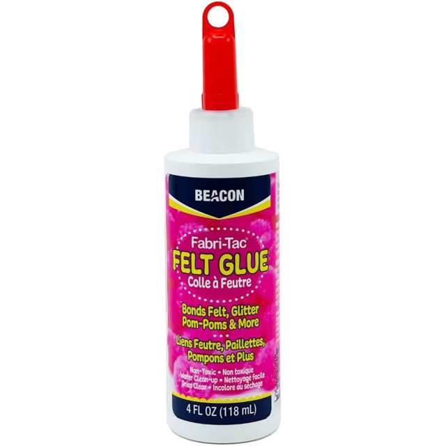 BEACON Felt Glue Fast Fix for All Felt Projects, NonToxic, Dries Clear, Great for Kids