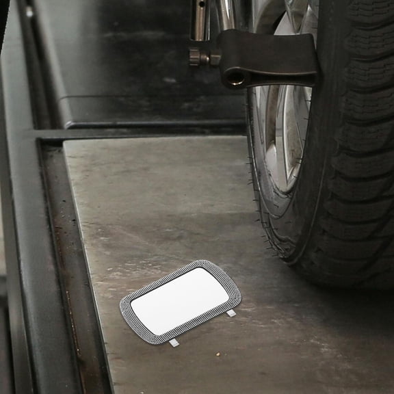 BEADCEST 1Pack Vanity Mirror for Car Interior Accessory White Rectangular Shape