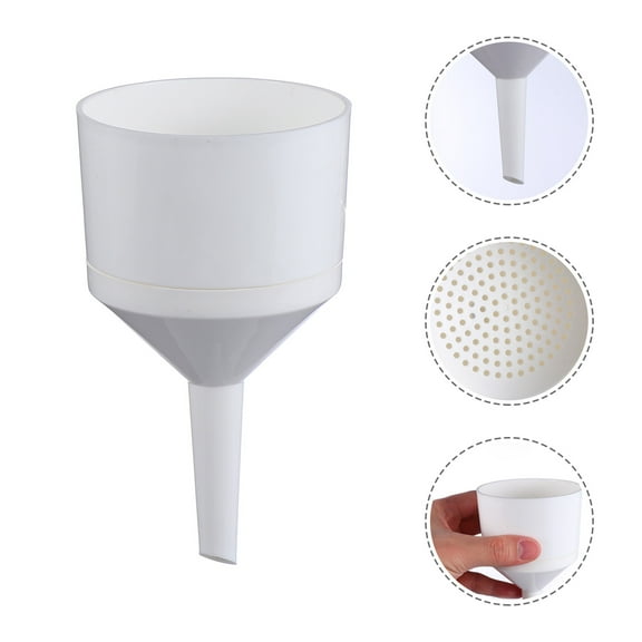 BEADCEST 1Pack White Plastic Buchner Funnel for Filtering and Suction in Scientific Research Use
