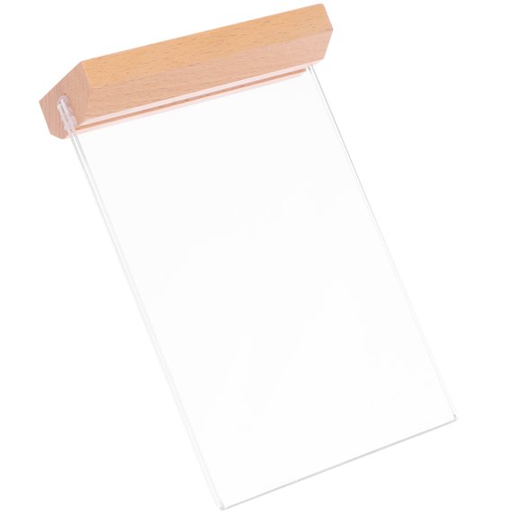 BEADCEST 1Set Clear Brochure Display Stand Convenient Price Stand for Vegetable Price Display