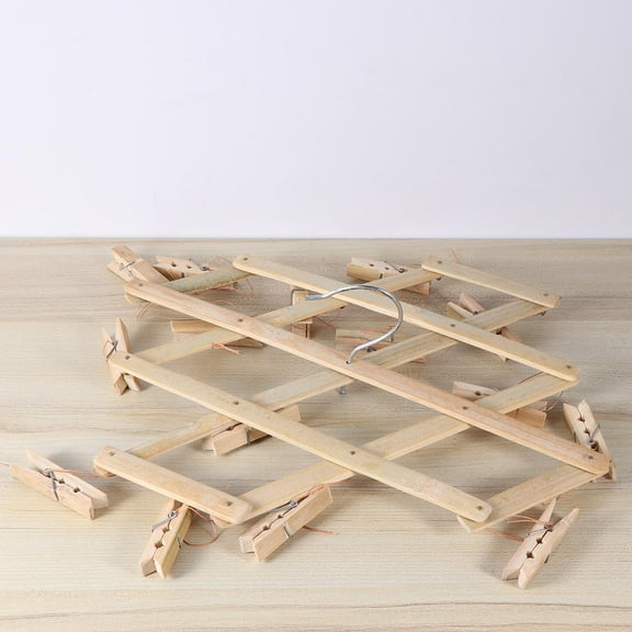 BEADCEST 1Set Sock Drying Rack Clothes with 16 Pegs Design Outdoor Laundry Drying Flat Shape 42*7.1in Stainless Steel