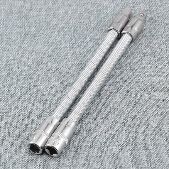 BEADCEST 2Pcs Flexible 1 4 Inch Socket Extension Bar Steel for Wrench Accessories