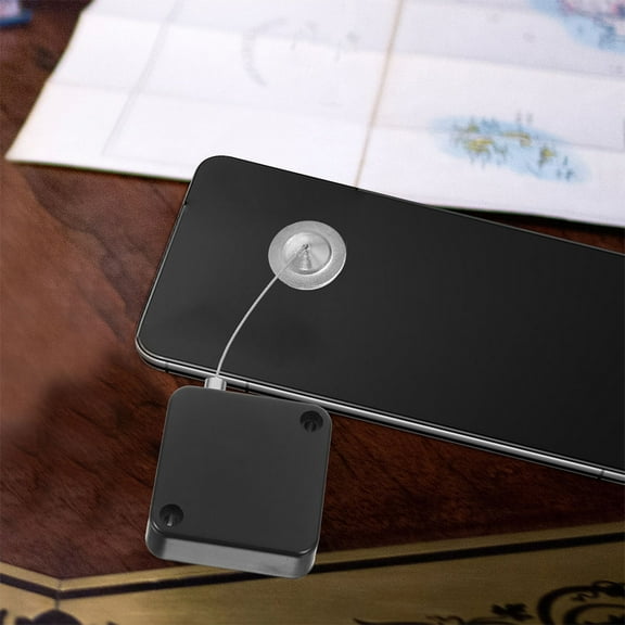 BEADCEST 3Pcs Retractable Secure Cable Lock Black Color for Display Items