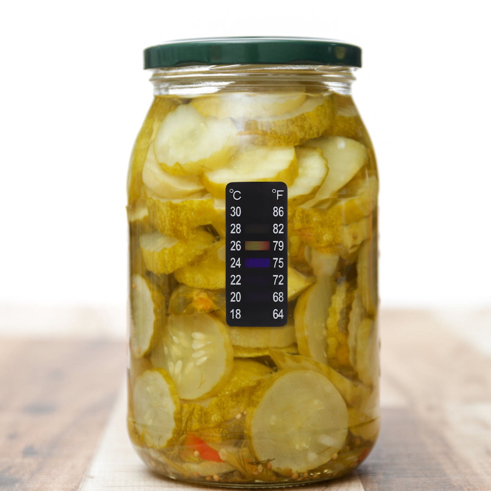 Temperature Sticker Jar BEADCEST 8Pcs Temperature Strip Stickers for Jars Rectangular ...