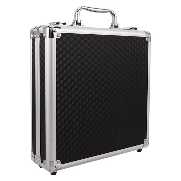 BEADCEST Hard Billiard Case Black Plastic Storage for Organized Billiard Accessories