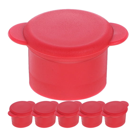 BEADCEST Silicone Bottle Cap 6Pcs Airtight Seal Round Shape For