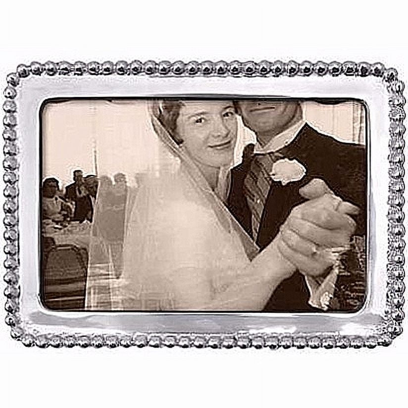 Classic Silver Beaded 4x6 Aluminum Frame