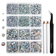 BEADSLAND 6736PCS Hotfix Rhinestones for Crafts, 5 Sizes, SS6-SS30 ...