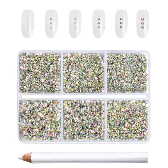 Ss10 Rhinestones Size BEADSLAND, Flatback AB Rhinestones, SS3-SS10, 7200 Pcs for Crafts ...