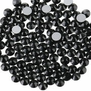 BEADSLAND Black Rhinestones, Flatback Crystal Rhinestones for Craft, SS20, 1440PCS