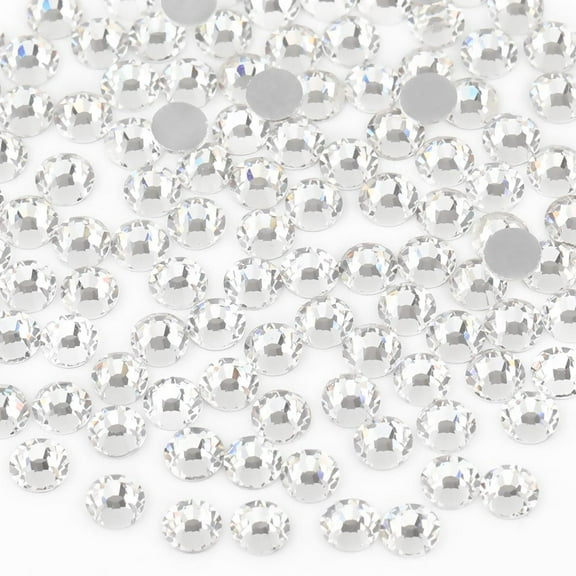BEADSLAND Clear Rhinestones, Flatback Crystal Rhinestones for Craft, Crystal SS16, 1440PCS
