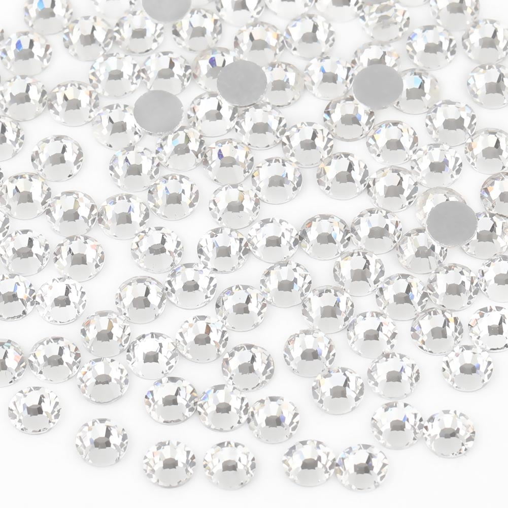 BEADSLAND Clear Glass Flatback Rhinestones SS20 4.6-4.8mm, Bulk 1440PCS ...