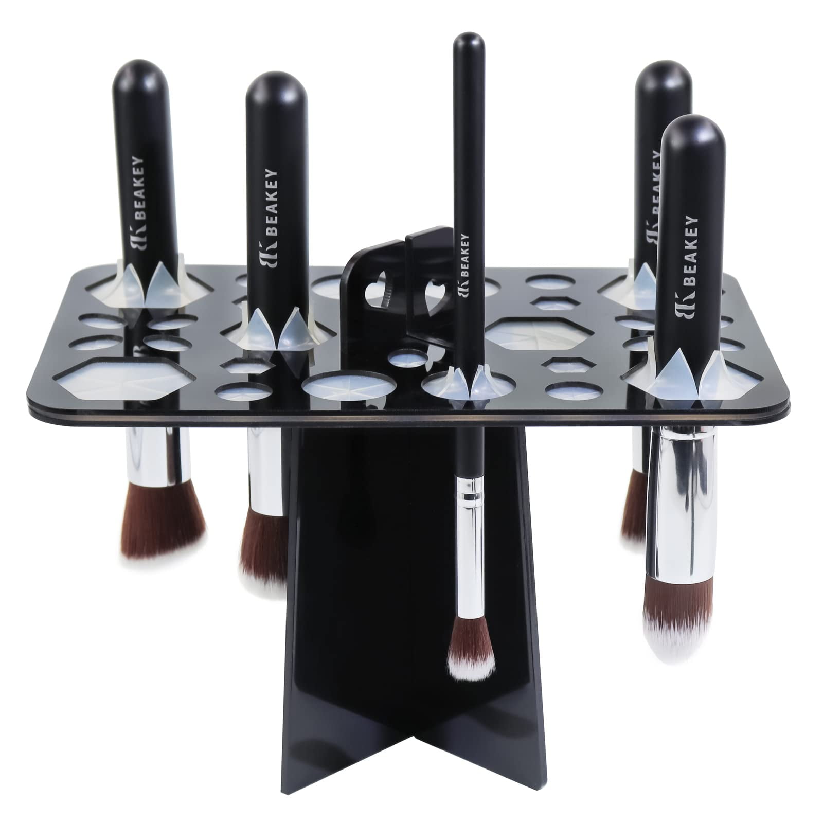 BEAKEY Makeup Brush Drying NG01 Rack, Collapsible Acrylic Makeup Brush