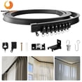 thumbnail image 1 of BEAMNOVA Curved Ceiling Curtain Track, 3Meter/9.8Ft Flexible Bendable Mount Curtain Rail System for Room Windows Bathroom Divider, 1 of 7