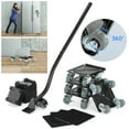 thumbnail image 1 of BEAMNOVA Heavy Duty Furniture Lifter Movers Sliders Dolly, Furniture Moving Tools Set with 360° Rotation Wheels, Black, 1 of 9