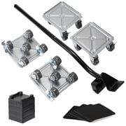 Furniture Movers, Heavy Furniture Moving Dolly Sliders & Lifter Tool Set, 5 Universal Wheels, 5.3 in x 5.3 in, Silver