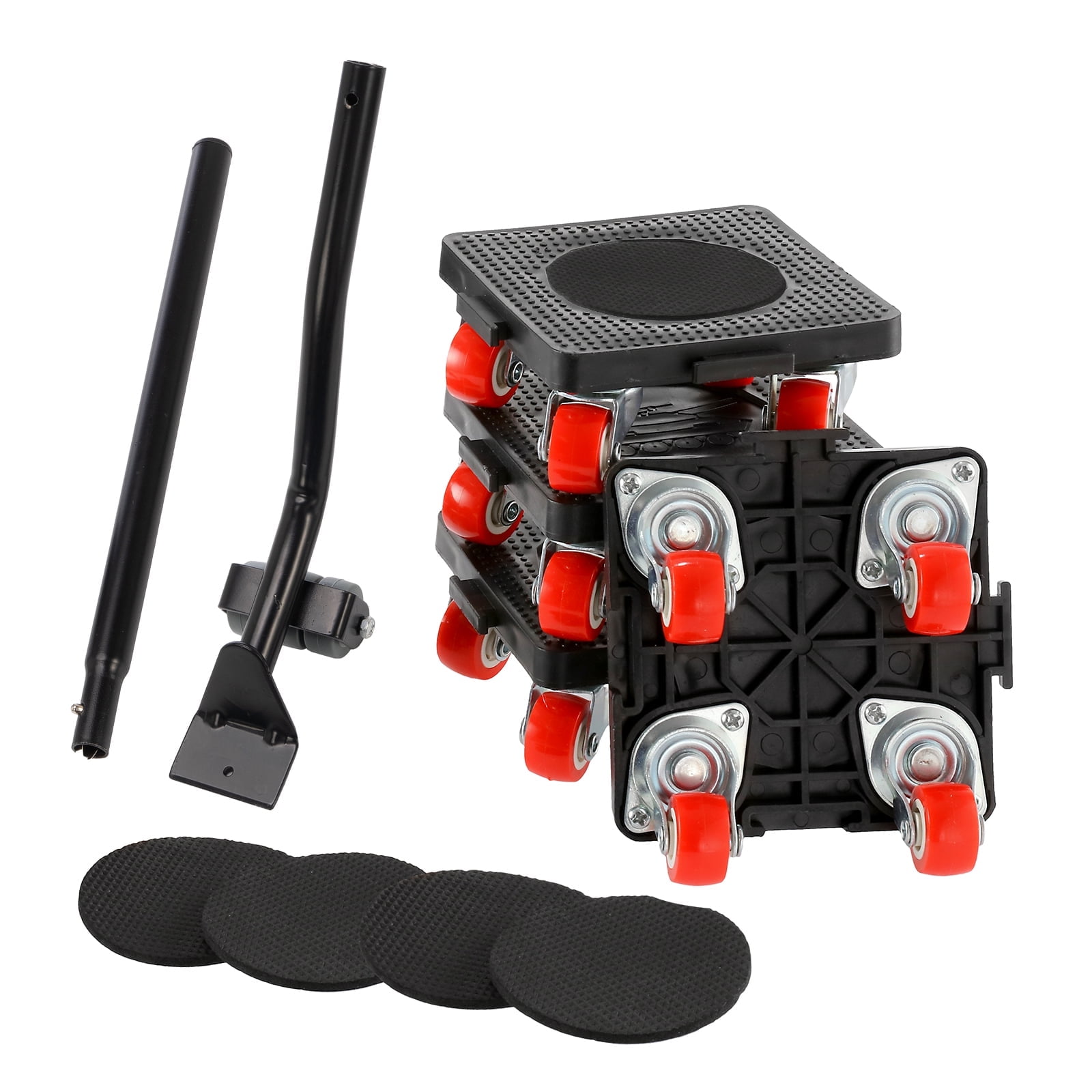 Furniture Movers, Furniture Moving Dolly Sliders & Lifter Tool Set with 4 Universal Wheels, 4.1 in x 4.1 in