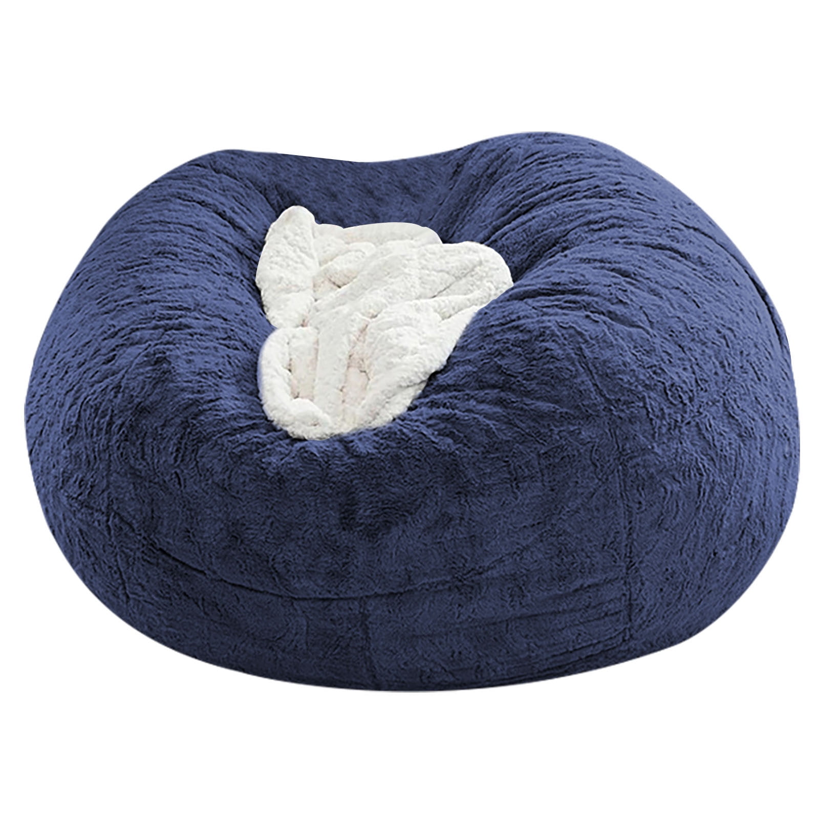 BEAN Bag Chair for Adults Kids No Filling Soft Oversized Round BEAN Bag Couch Lazy Sofa Lounge Chair Reading Chair Cover
