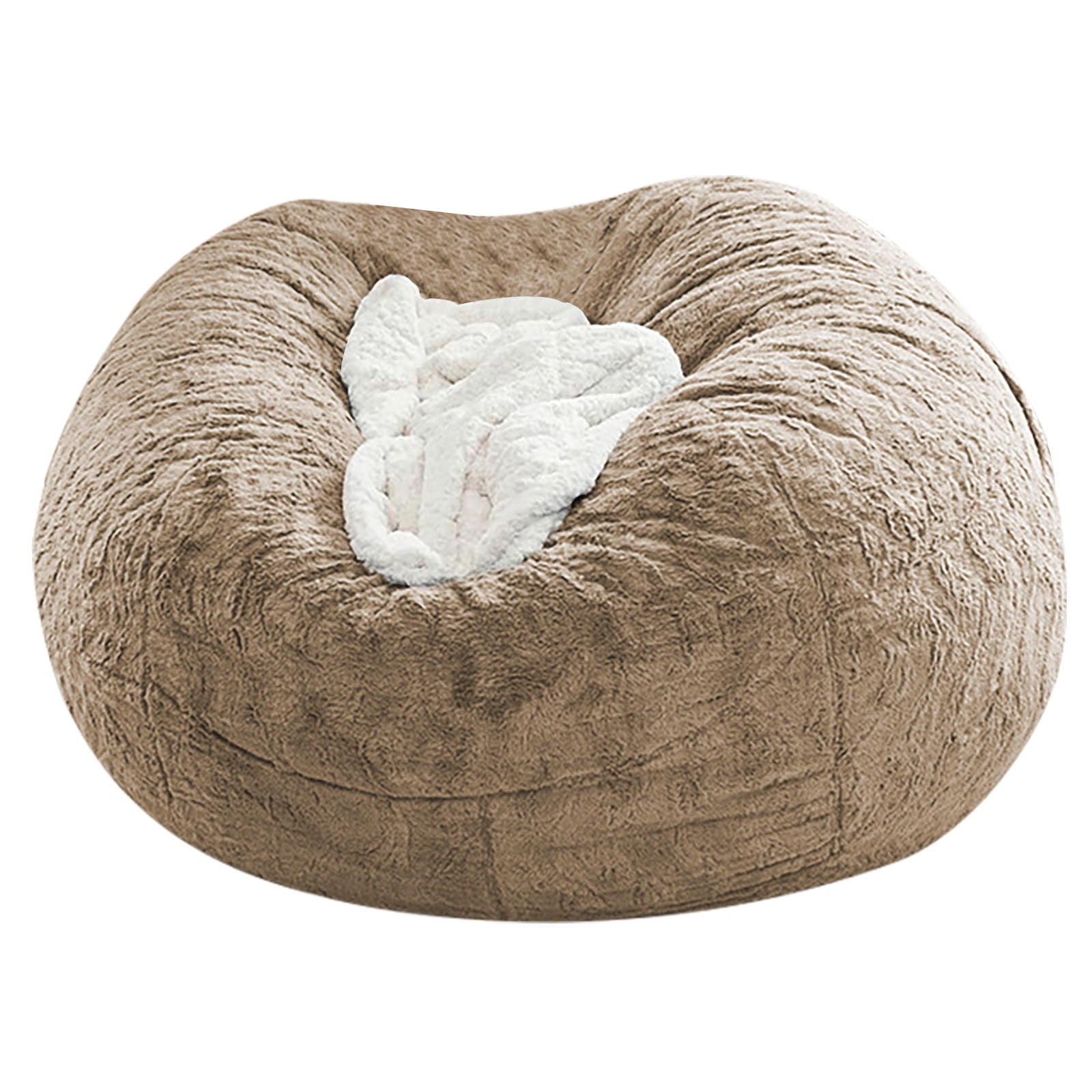 BEAN Bag Chair for Adults Kids No Filling Soft Oversized Round BEAN Bag Couch Lazy Sofa Lounge Chair Reading Chair Cover