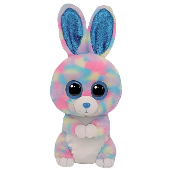 Ty Beanie Boos - Hops the Bunny Glitter Eyes Spring, Easter - Stuffed Animal
