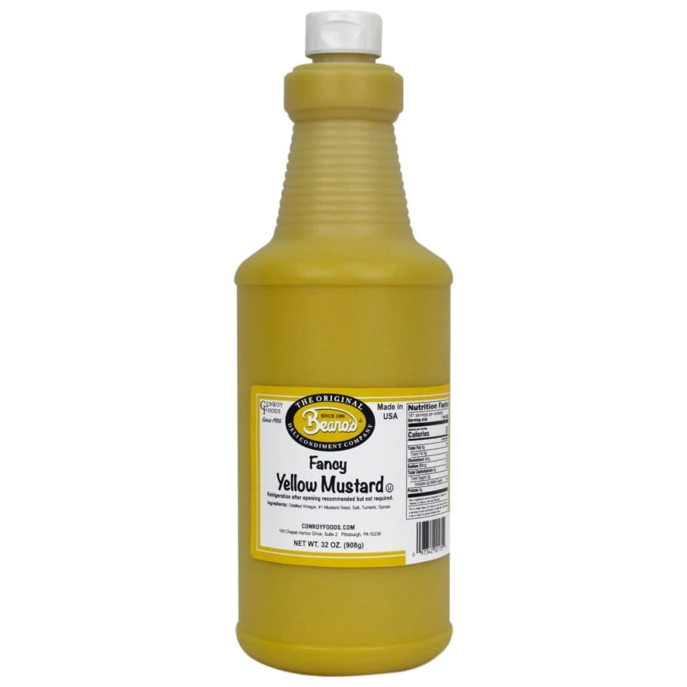 BEANOS - Fancy Yellow Mustard 32OZ ( Pack of 4) - Walmart.com