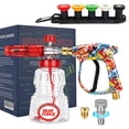thumbnail image 1 of BEAR FORCE Pressure Washer Spray Gun Power Washer Short Gun with M22 Inlet-14mm & Foam Cannon Foam Gun with 5 Nozzles Tips #035 & 3/8'' Quick Connector, Additional Orifice Nozzle 1.10mm Car Washing, 1 of 11
